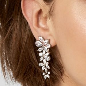 Baublebar bud cubic zirconia drop earring bridal